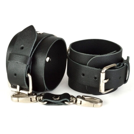 Черные наручники Sitabella IDEAL